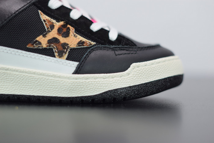 GGD Women’s fuchsia and leopard-print Yeah sneakers